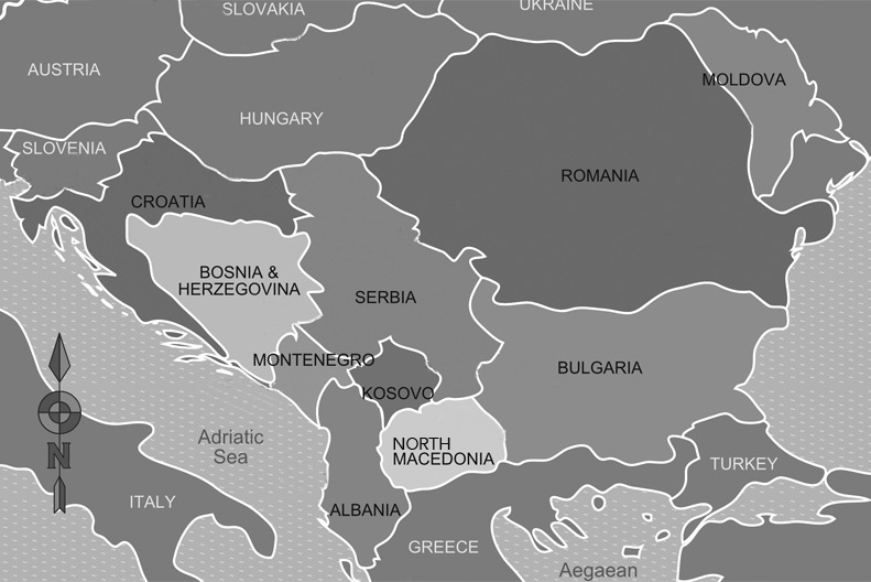 Balkan map
